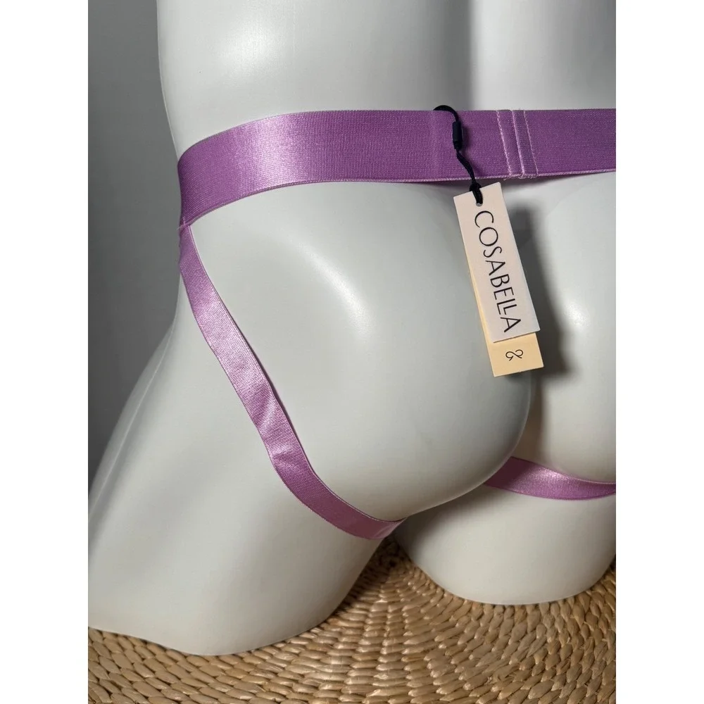 Cosabella‎ Never Say Never Lace Jock Strap Pink Neela Flower Men's Size M NWT